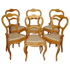 Set of Six Antique Side Chairs, Germany, Early 19th Century