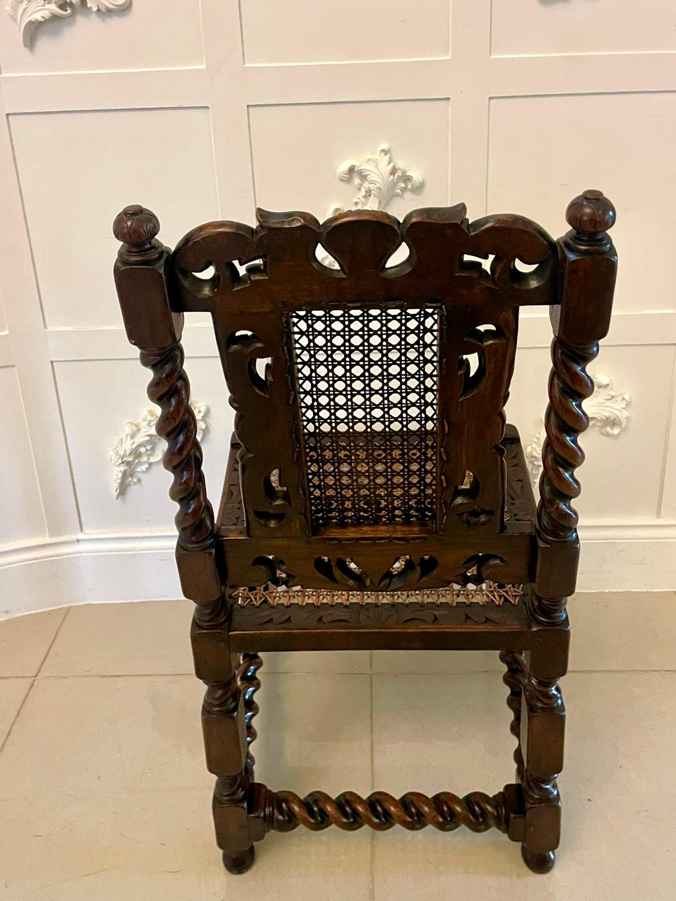 Set di sei sedie da pranzo antiche in Oak Oak intagliato di qualità vittoriana in vendita 1