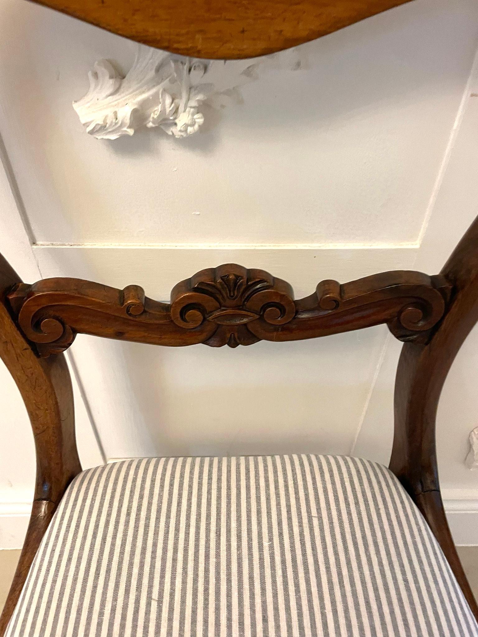 Set of Six Antique Victorian Quality Rosewood Dining Chairs For Sale 7
