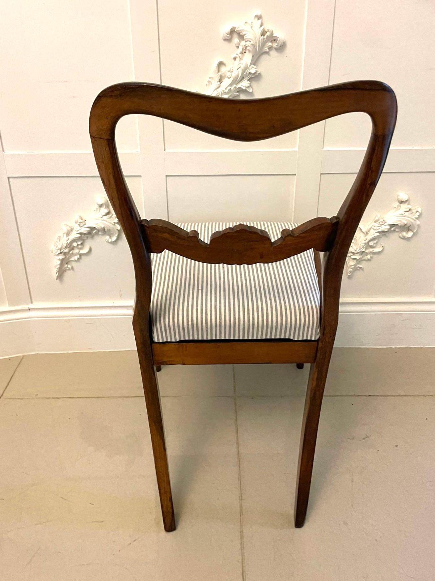 Set of Six Antique Victorian Quality Rosewood Dining Chairs For Sale 1