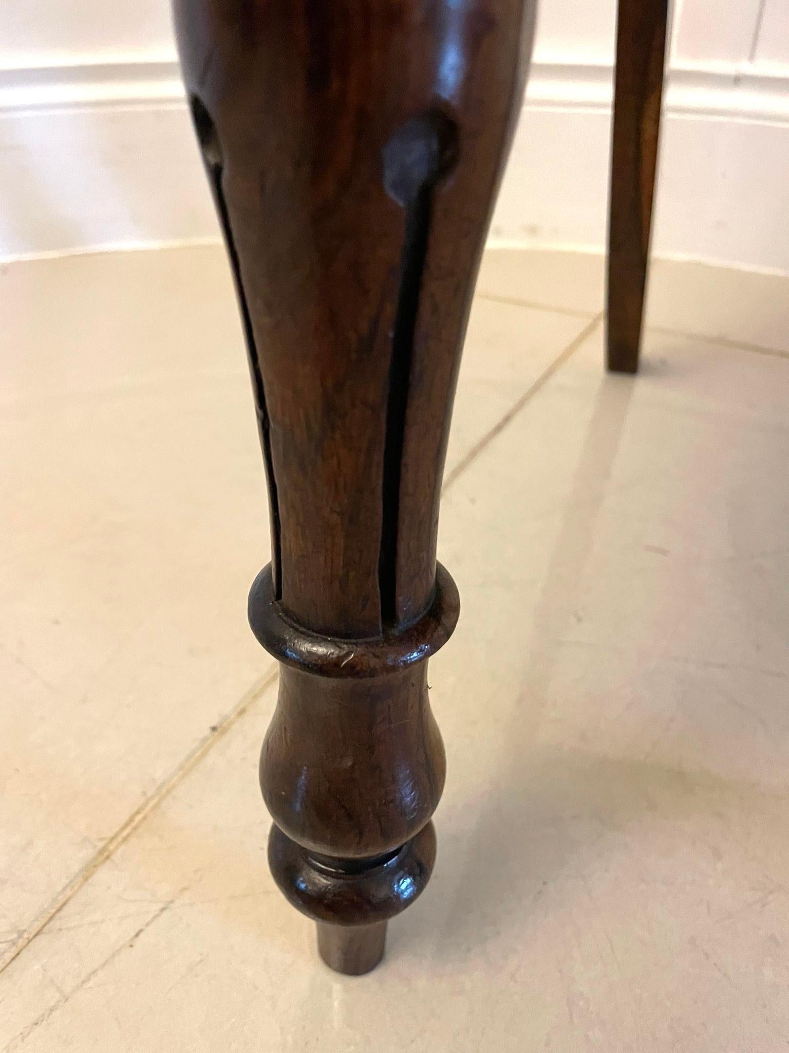 Set of Six Antique Victorian Quality Rosewood Dining Chairs For Sale 2
