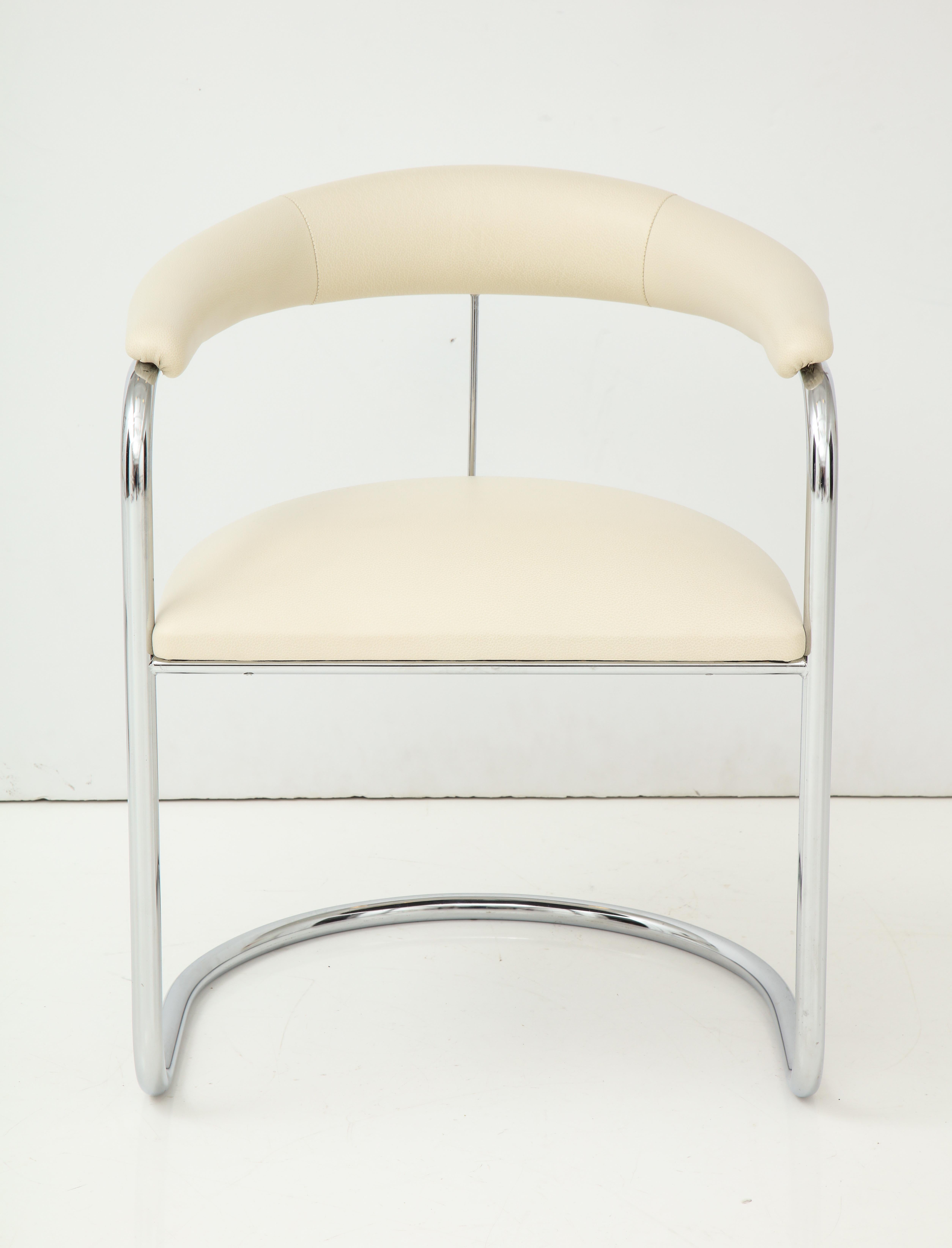 Late 20th Century Set of Six Anton Lorenz for Thonet Chrome Chairs