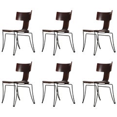 Set of Six Anziano Dining Chairs by John Hutton for Donghia