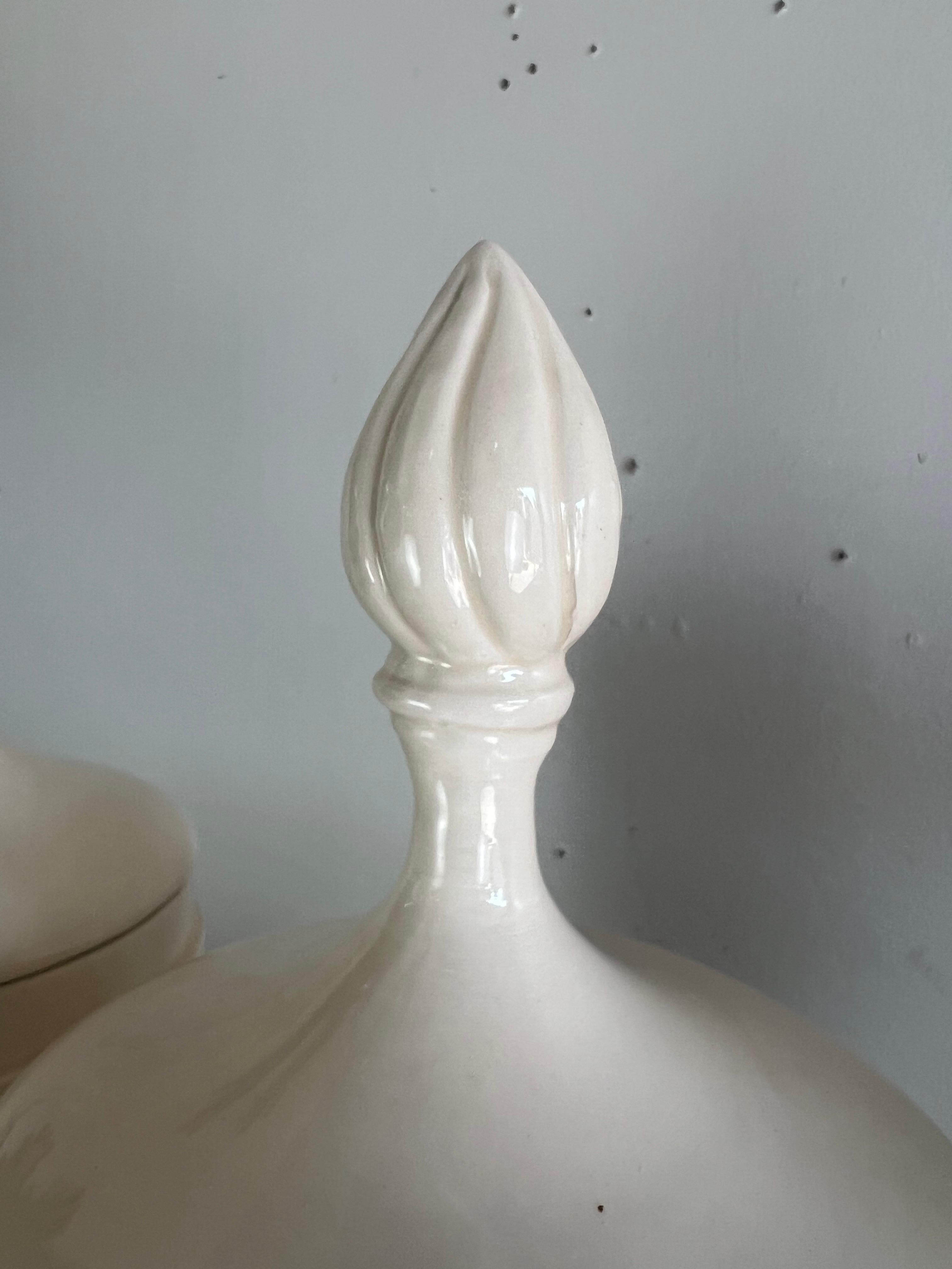 20th Century Set of Six Apothecary Jars w/ Lids