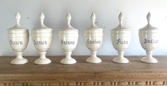 Set of Six Apothecary Jars w/ Lids