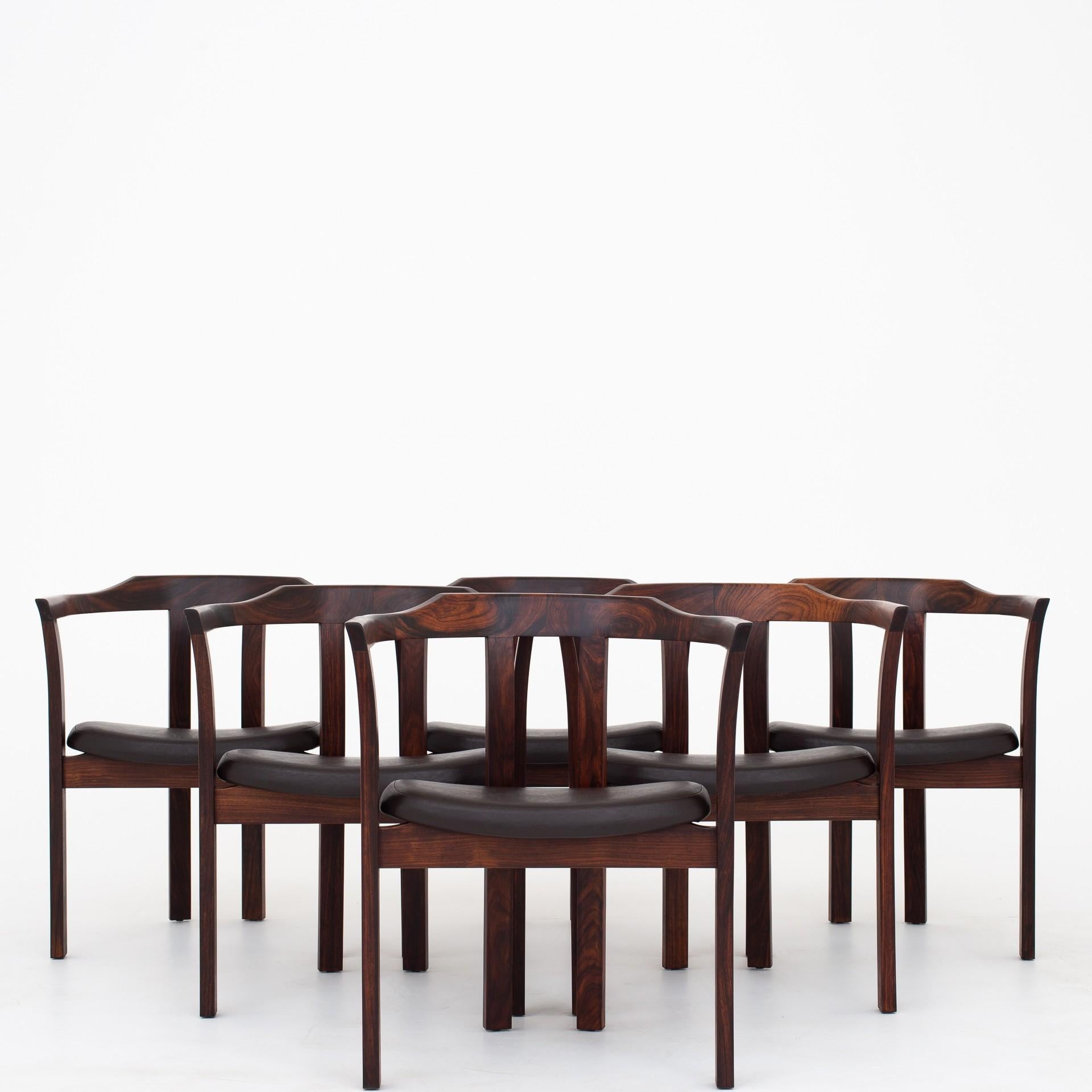 Set of Six Armchairs by Hans Olsen 2