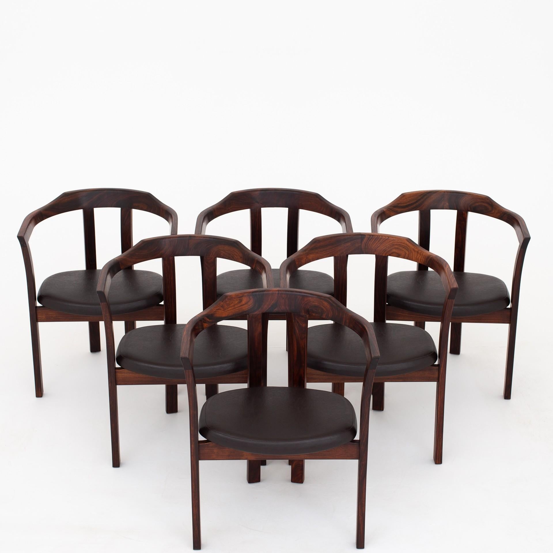 Set of Six Armchairs by Hans Olsen 3