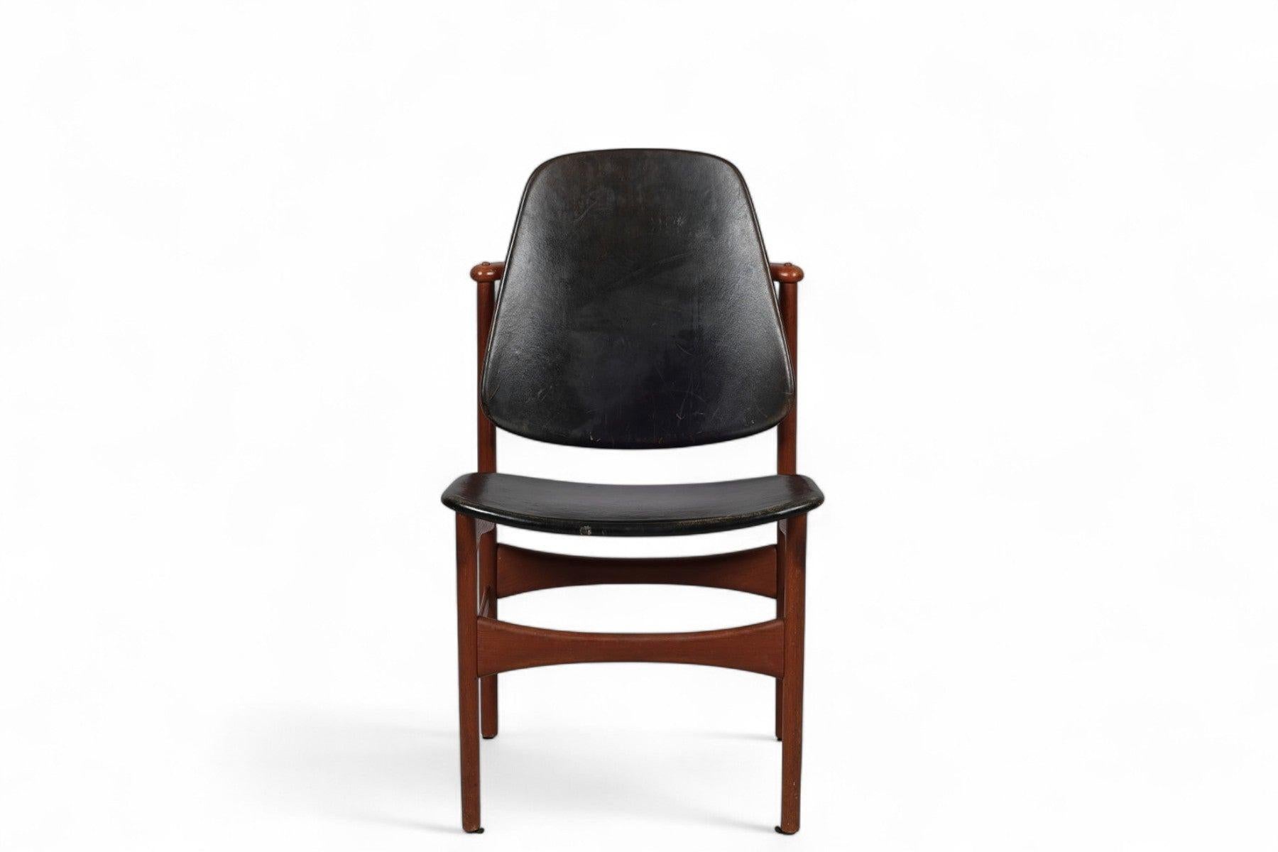 Set di sei sedie da pranzo Arne Hovmand-Olsen in teak In condizioni buone in vendita a Berkeley, CA