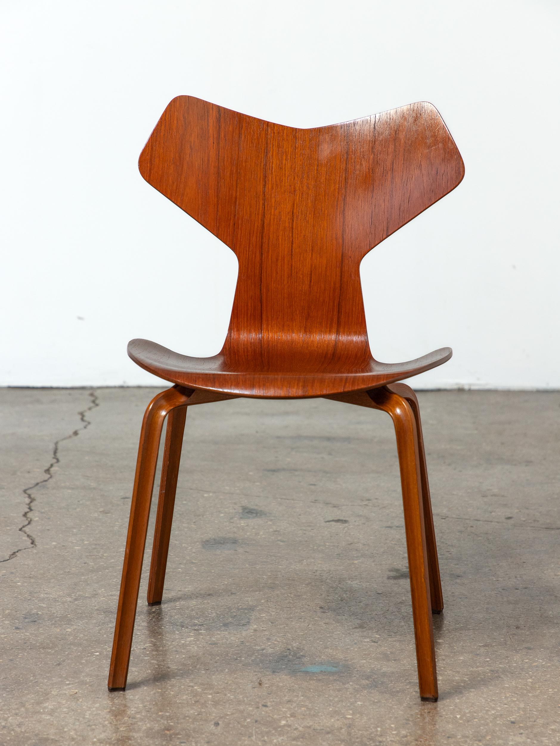 Set di sei sedie Grand Prix di Arne Jacobsen di Fritz Hansen Danimarca anni '60 in vendita 4