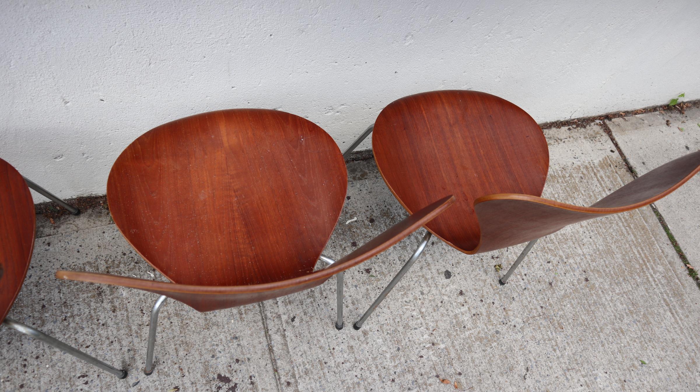 Set of Six Arne Jacobsen Series 7 Chairs for Fritz Hansen 11