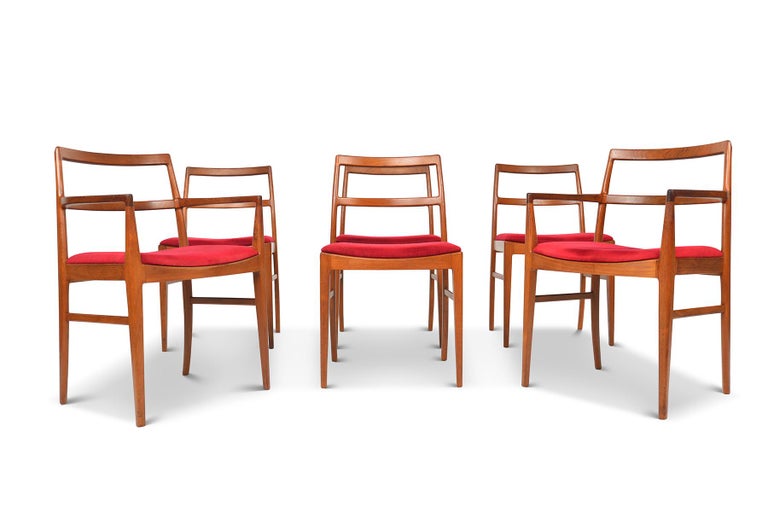 Set of Six Arne Vodder Dining Chairs in Teak For Sale 4