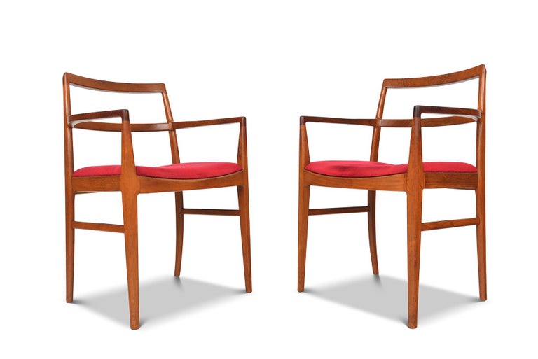 Mid-Century Modern Set of Six Arne Vodder Dining Chairs in Teak For Sale