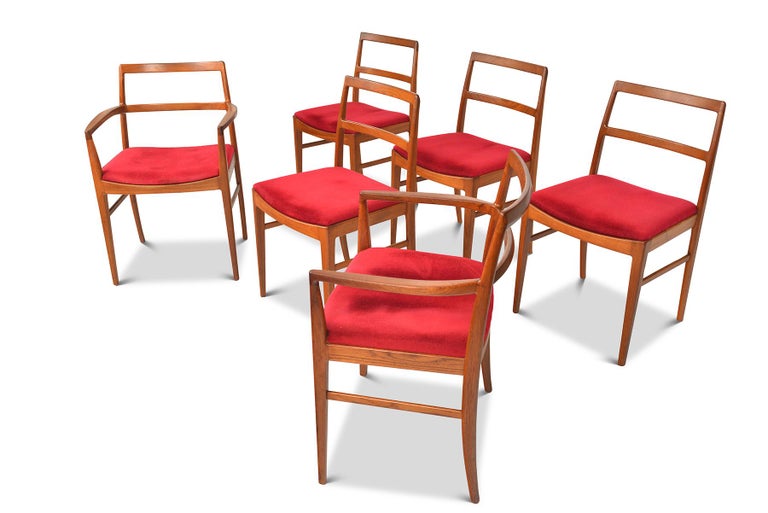 Set of Six Arne Vodder Dining Chairs in Teak For Sale 2