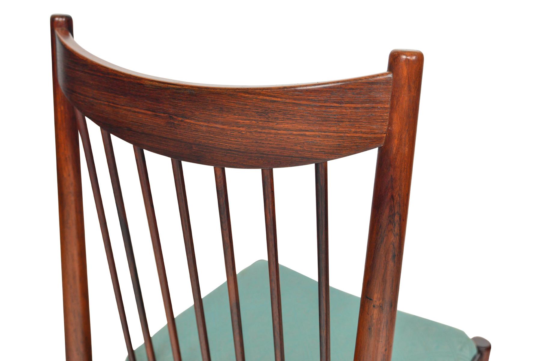Set of Six Arne Vodder Highback Dining Chairs in Rosewood 4