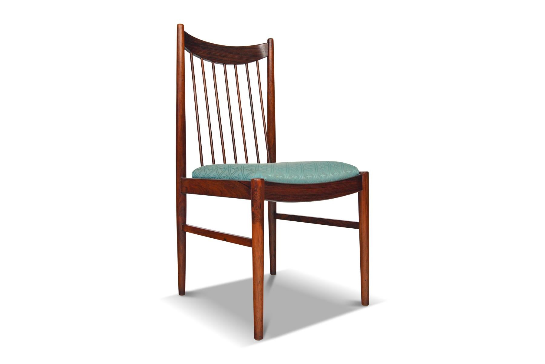 20th Century Set of Six Arne Vodder Highback Dining Chairs in Rosewood