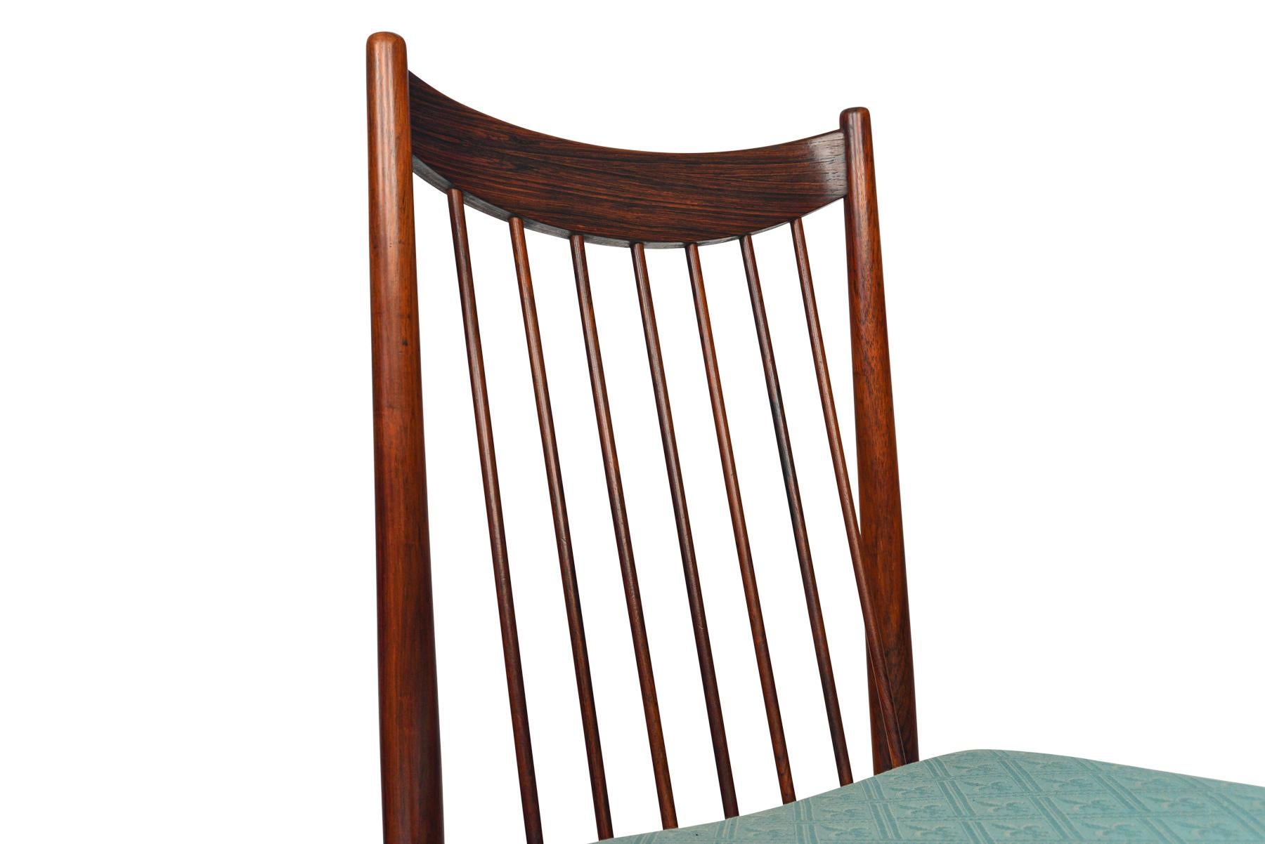 Set of Six Arne Vodder Highback Dining Chairs in Rosewood 1