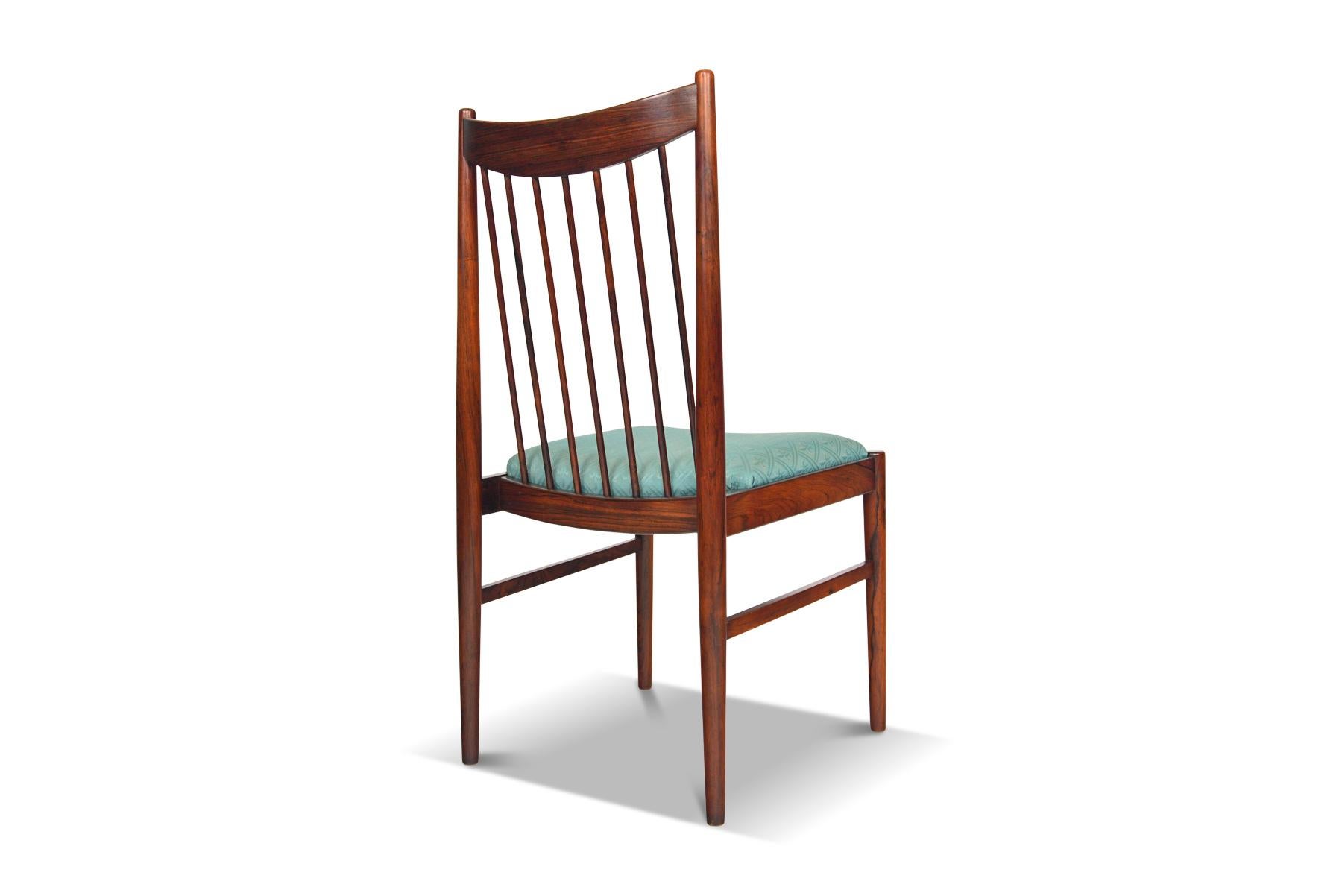 Set of Six Arne Vodder Highback Dining Chairs in Rosewood 3