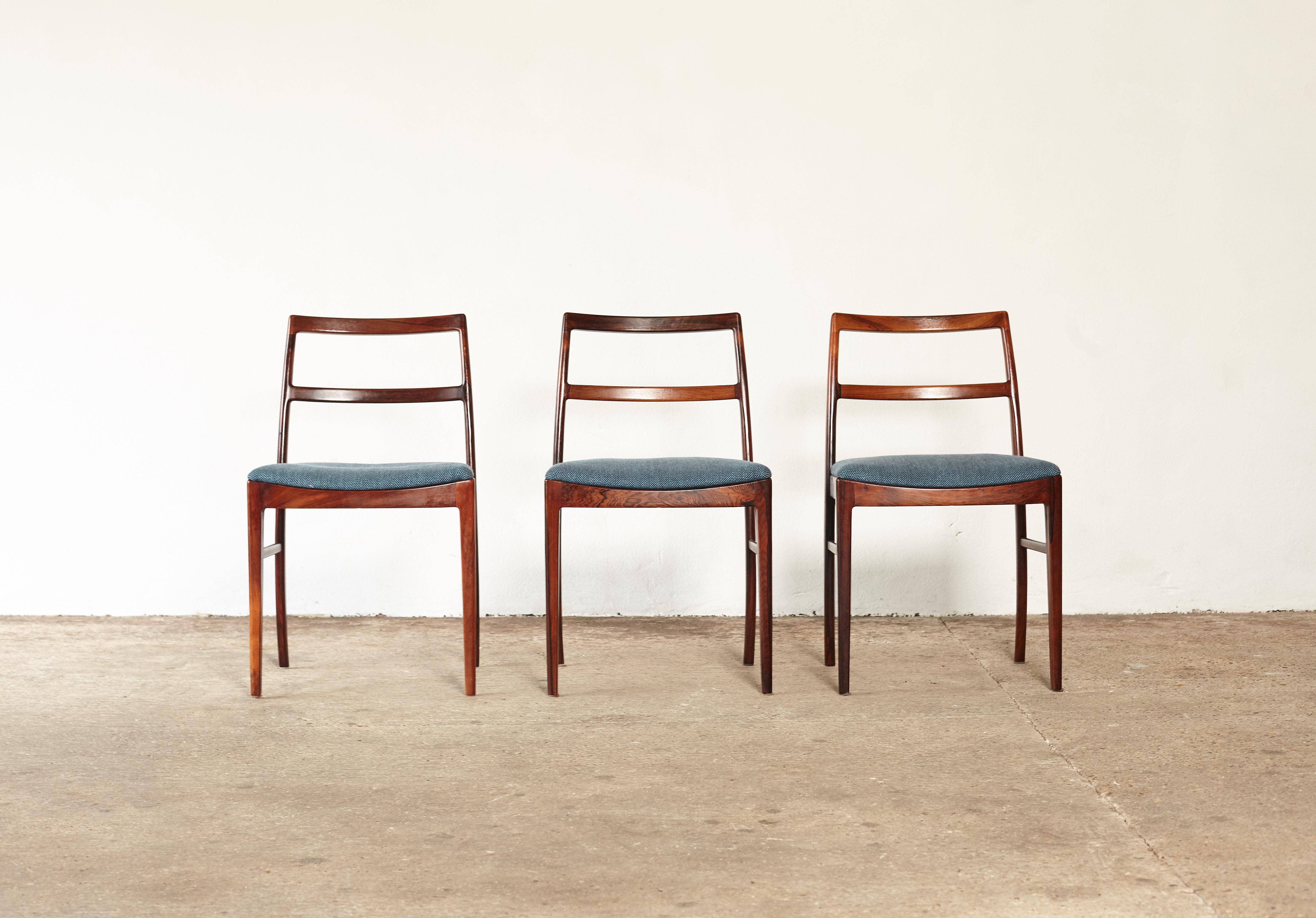 Set of Six Arne Vodder Model 430 Rosewood Dining Chairs, Sibast, Denmark, 1960s 3