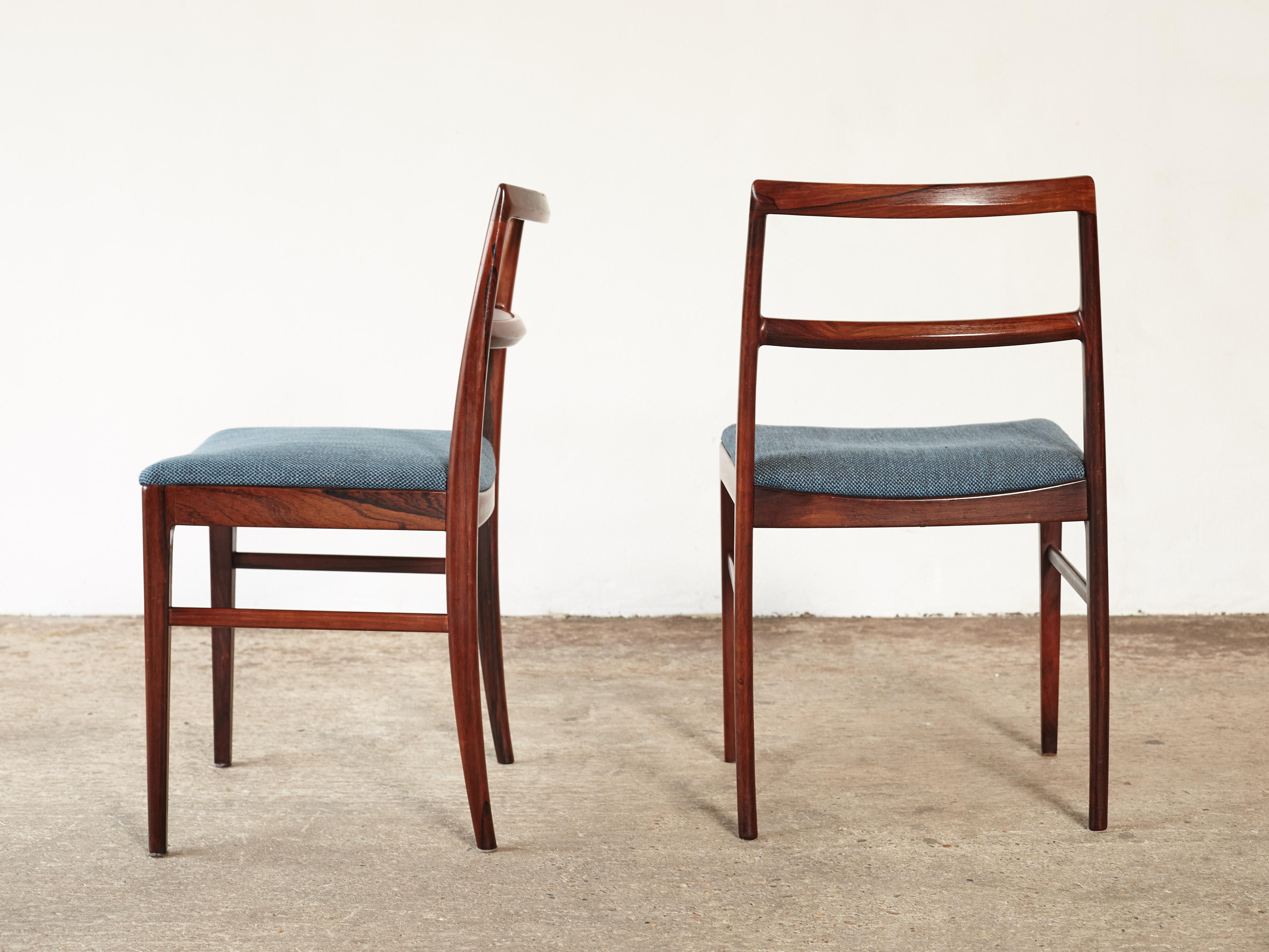 Set of Six Arne Vodder Model 430 Rosewood Dining Chairs, Sibast, Denmark, 1960s 5