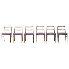 Set of Six Arne Vodder Model 430 Rosewood Dining Chairs, Sibast, Denmark, 1960s