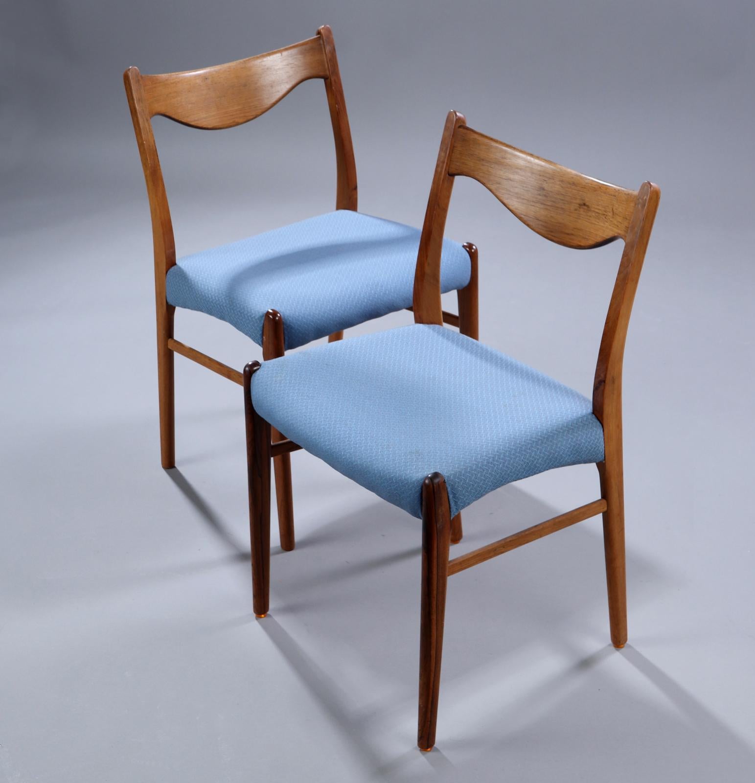 Satz von sechs Arne Wahl Iversen-Esszimmerstühlen, Modell GS61 (Skandinavische Moderne) im Angebot