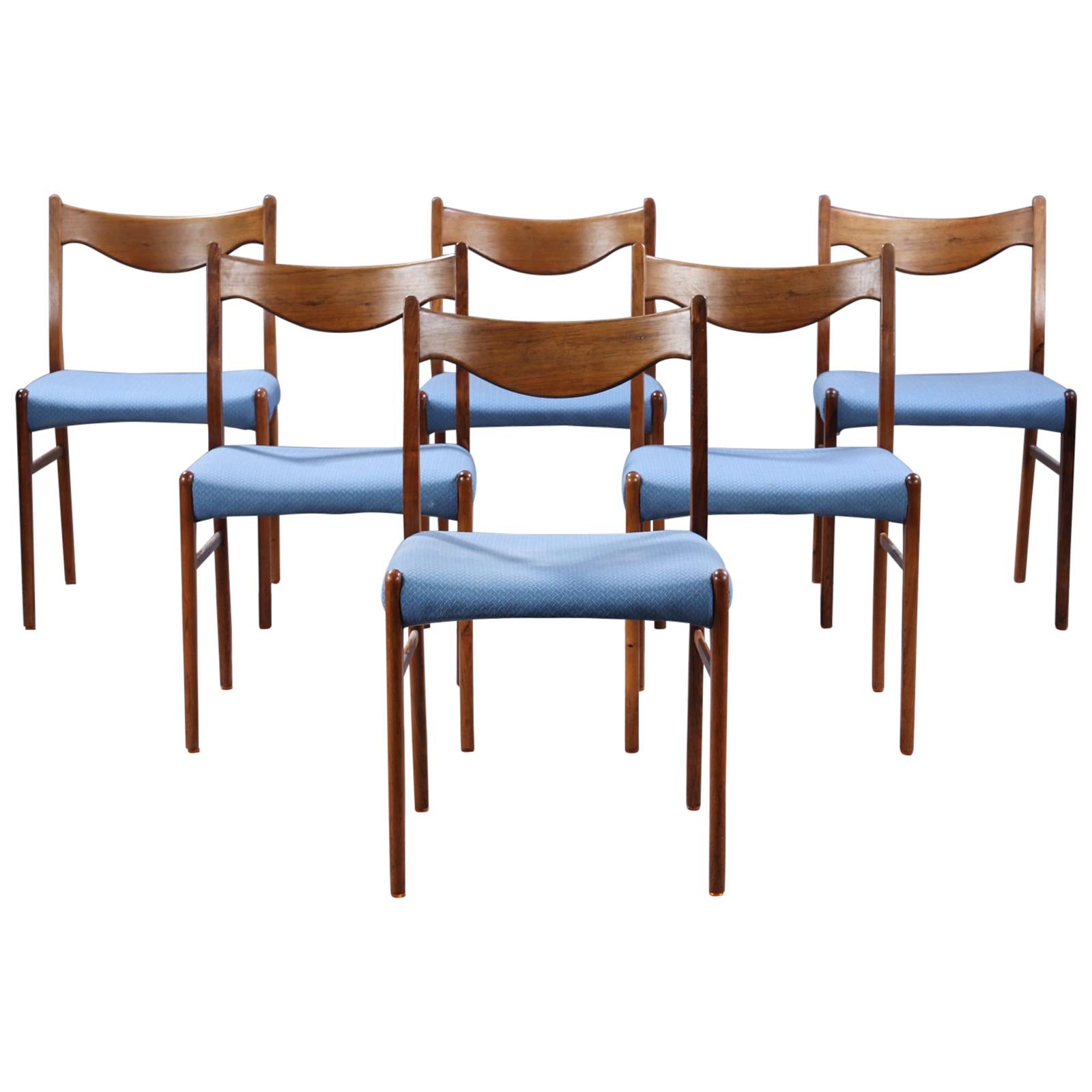 Set of Six Arne Wahl Iversen Dining Chairs, Model GS61 For Sale