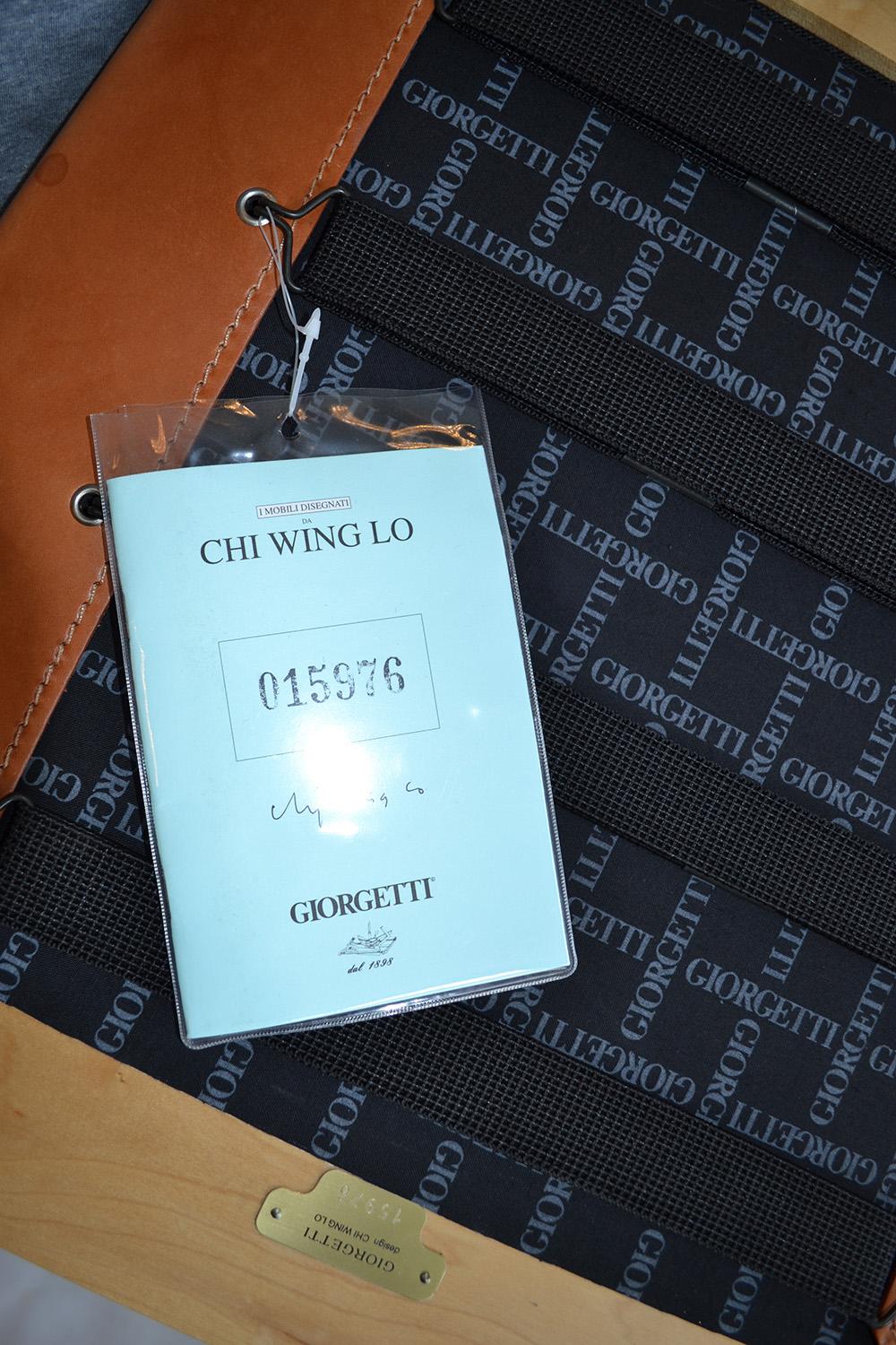 Set di sei sedie da pranzo in pelle 'Aro' di Chi Wing Lo per Giorgetti, Italia in vendita 11