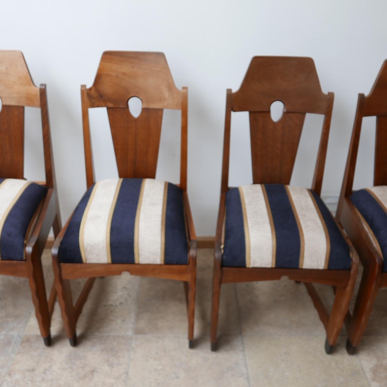 20th Century Set of Six Art Deco Amsterdam School Dining Chairs '6'