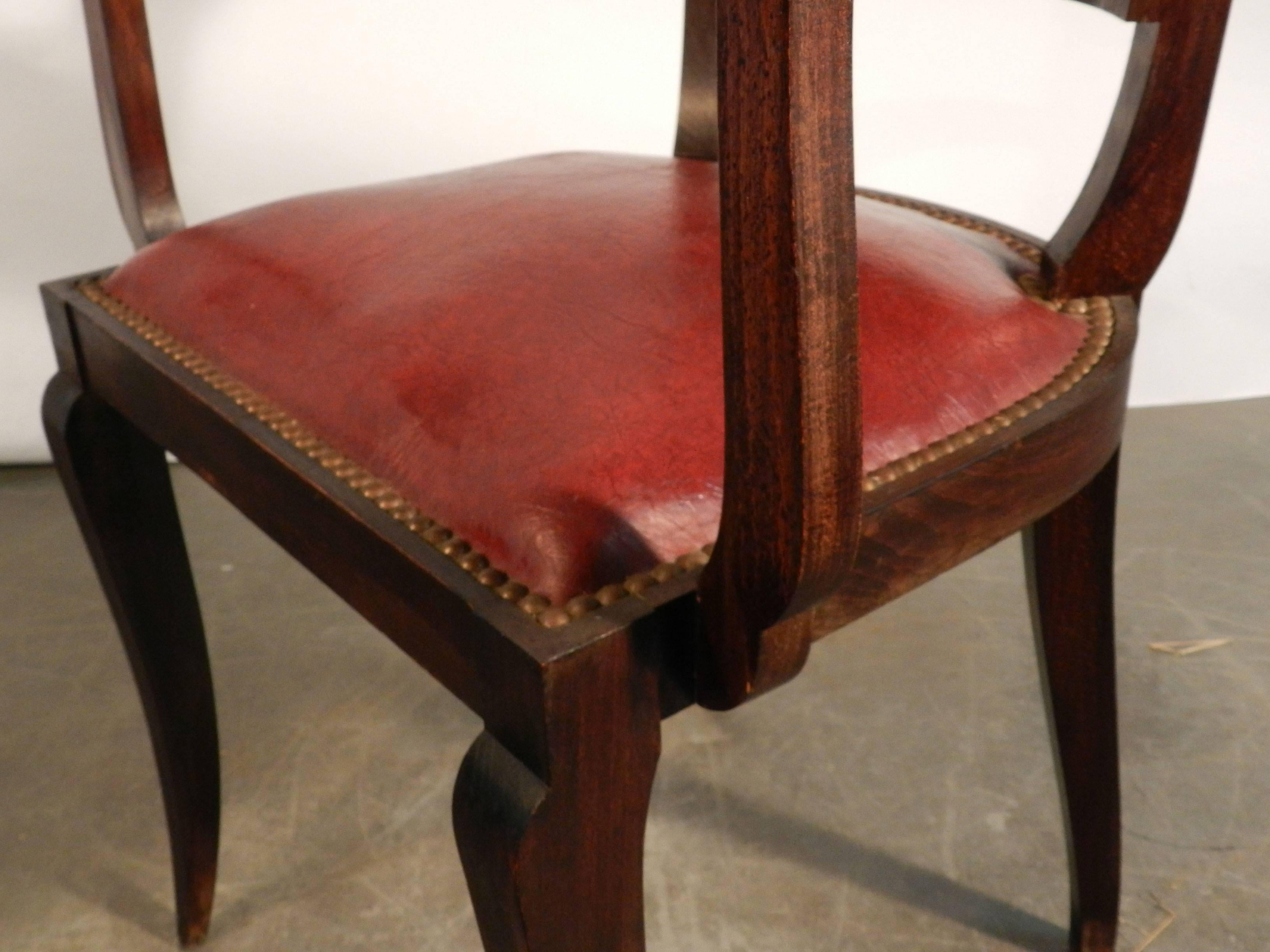 Art déco Ensemble de six fauteuils Art Déco, vers 1930 en vente