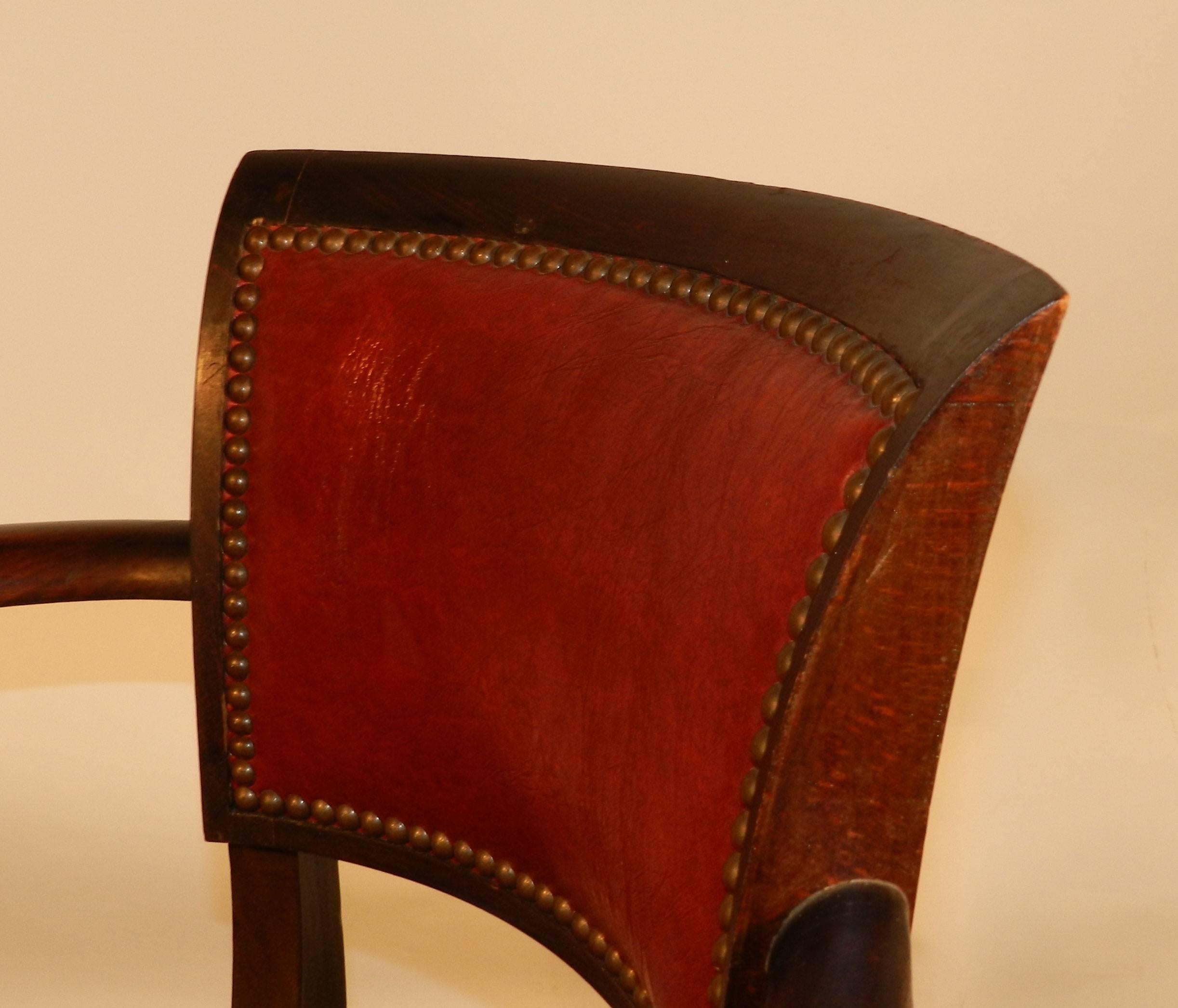 Set of Six Art Deco Armchairs, circa 1930 In Good Condition For Sale In Saint-Ouen, FR