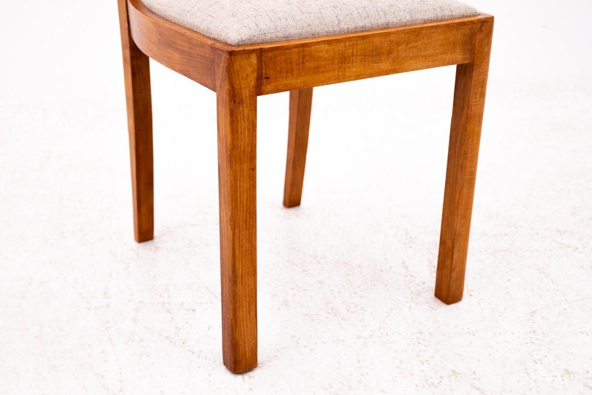Noce Set di sei sedie Art Deco, Polonia, anni '40. in vendita