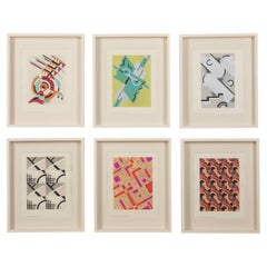 Set of Six Art Deco Designs