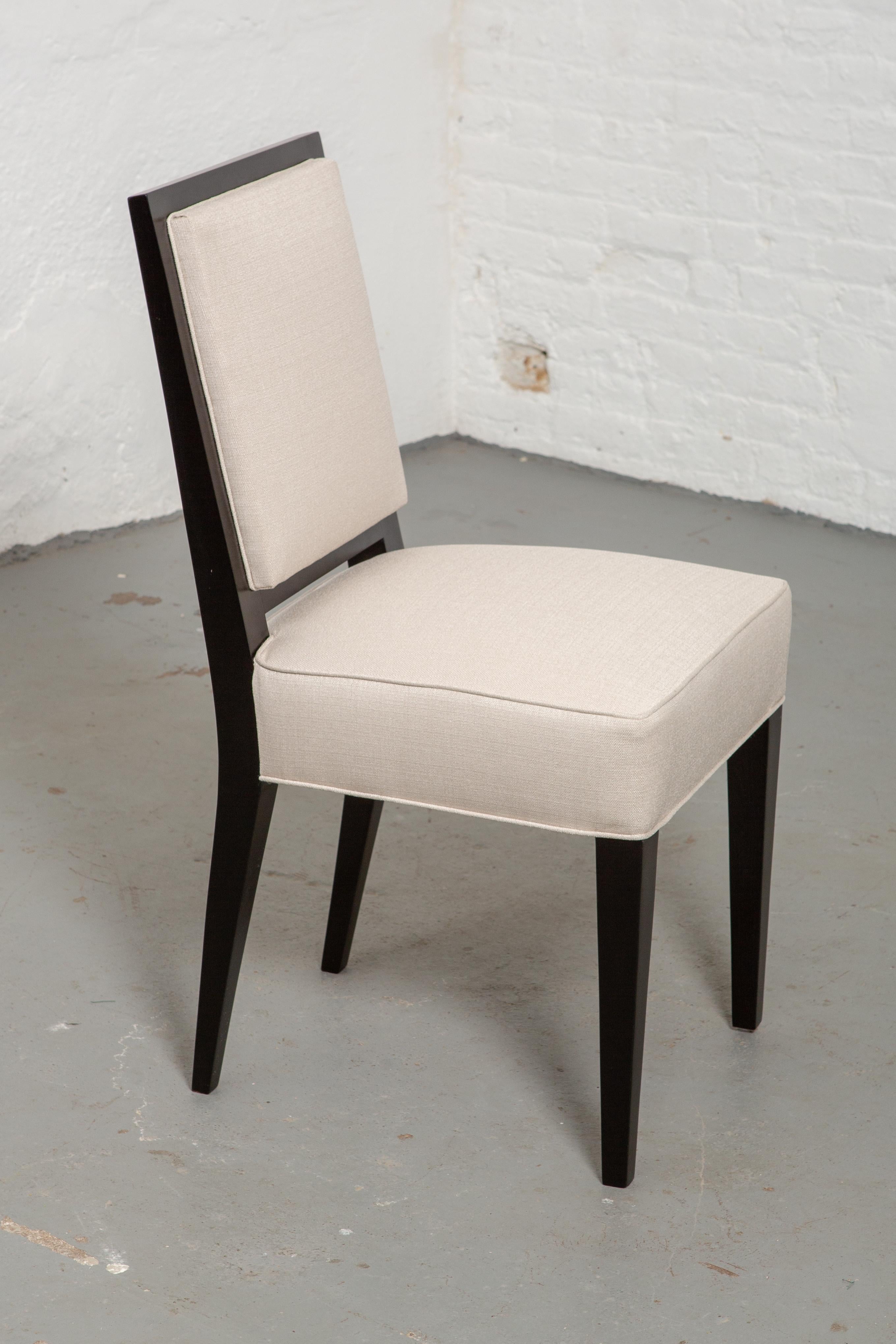 Satz von sechs Esszimmerstühlen im Art-Déco-Stil im Zustand „Gut“ in New York, NY