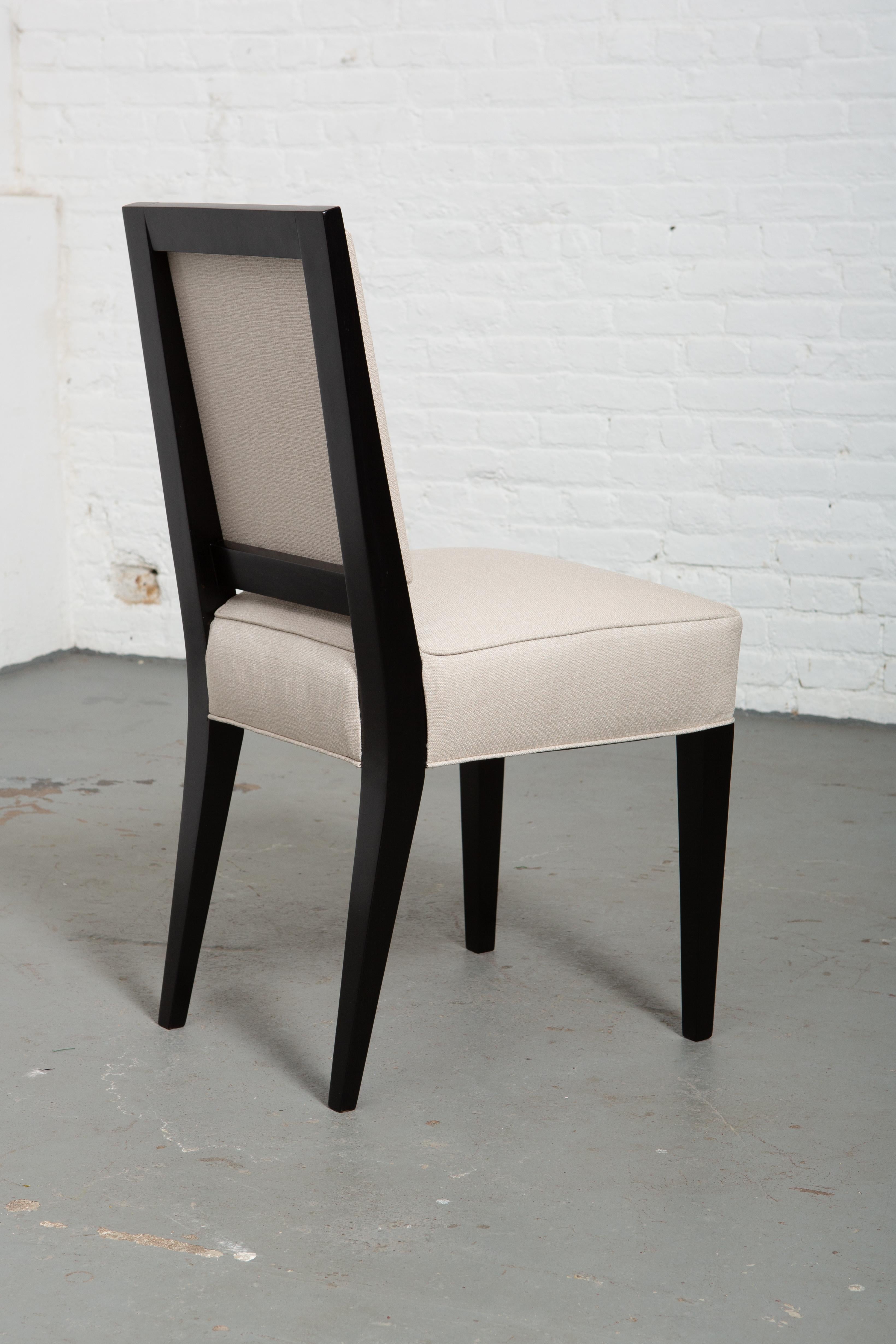 French Set of Six Art Deco Style Dining Chairs