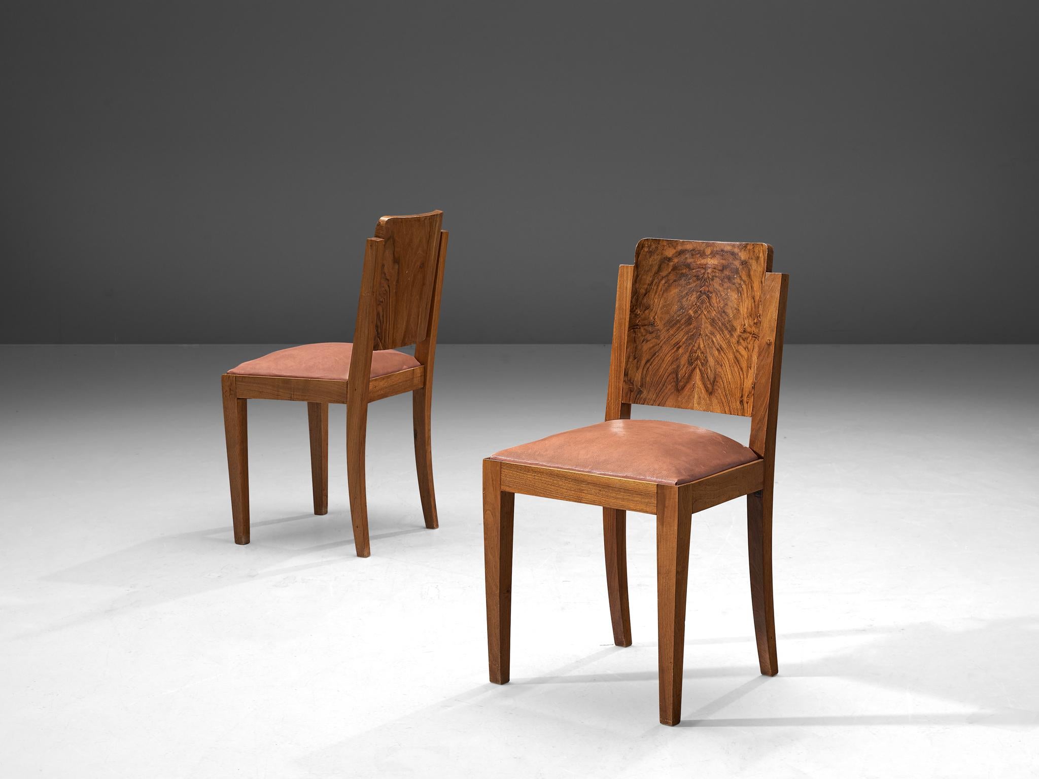 set of six dining chairs