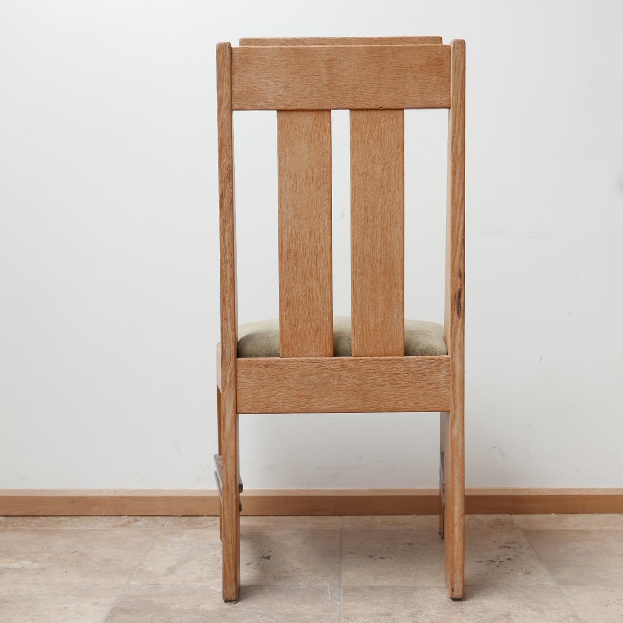 Satz von sechs Art-déco-Esszimmerstühlen aus Eichenholz der Amsterdamer Schule '6' im Angebot 9
