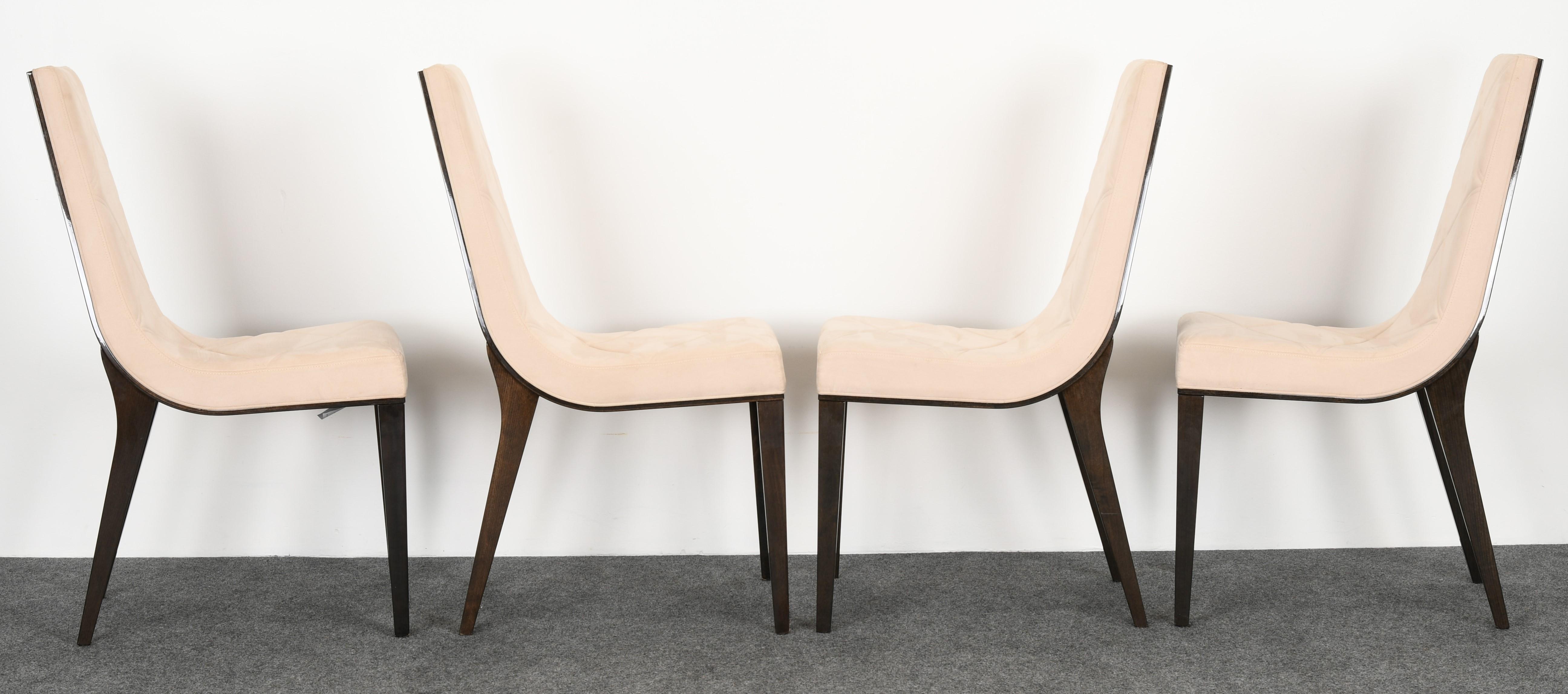 Mid-Century Modern Set of Six Art Deco Style Dining Chairs by Pietro Costantini, 1980s