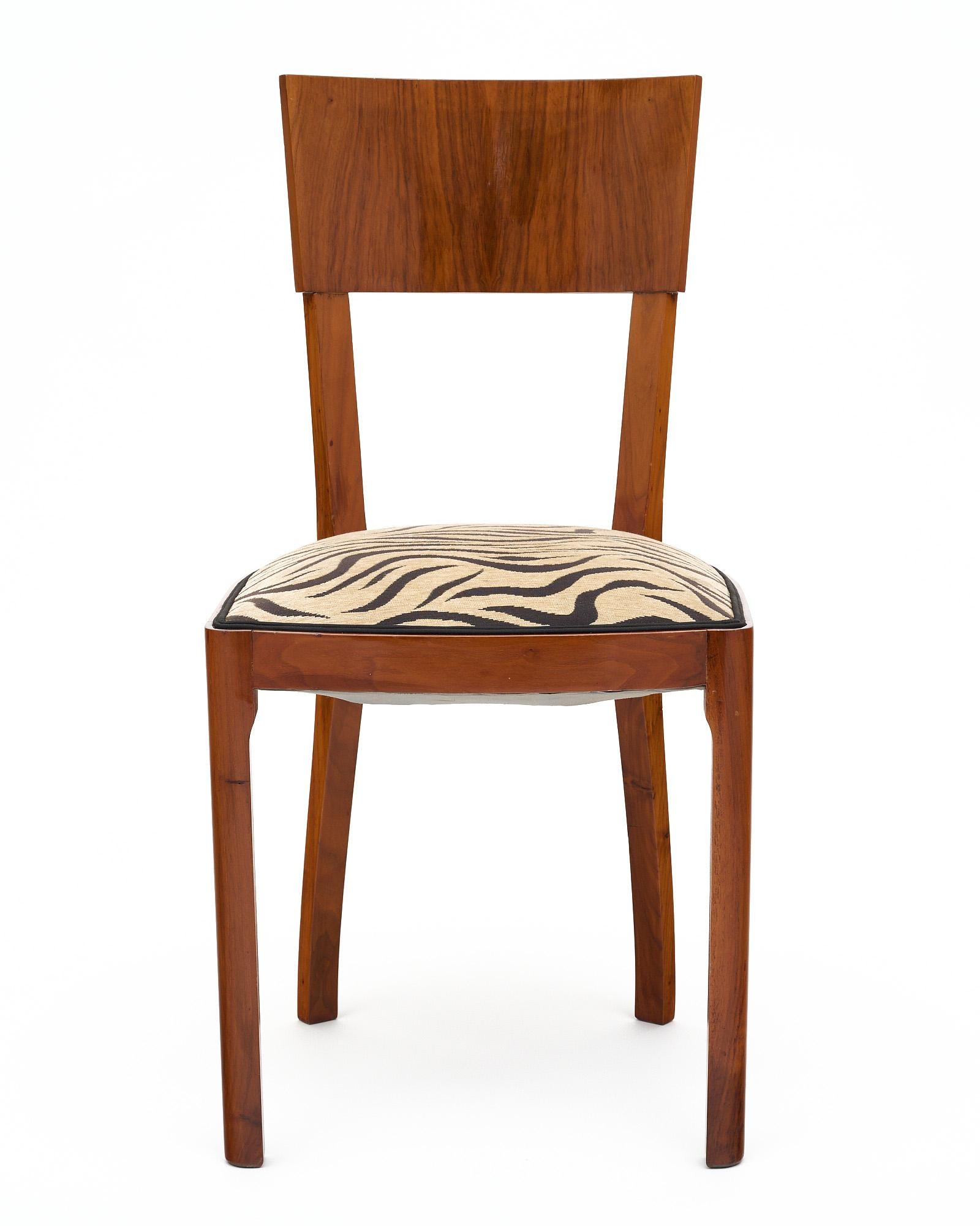 Set of Six Austrian Art Deco Dining Chairs In Good Condition In Austin, TX