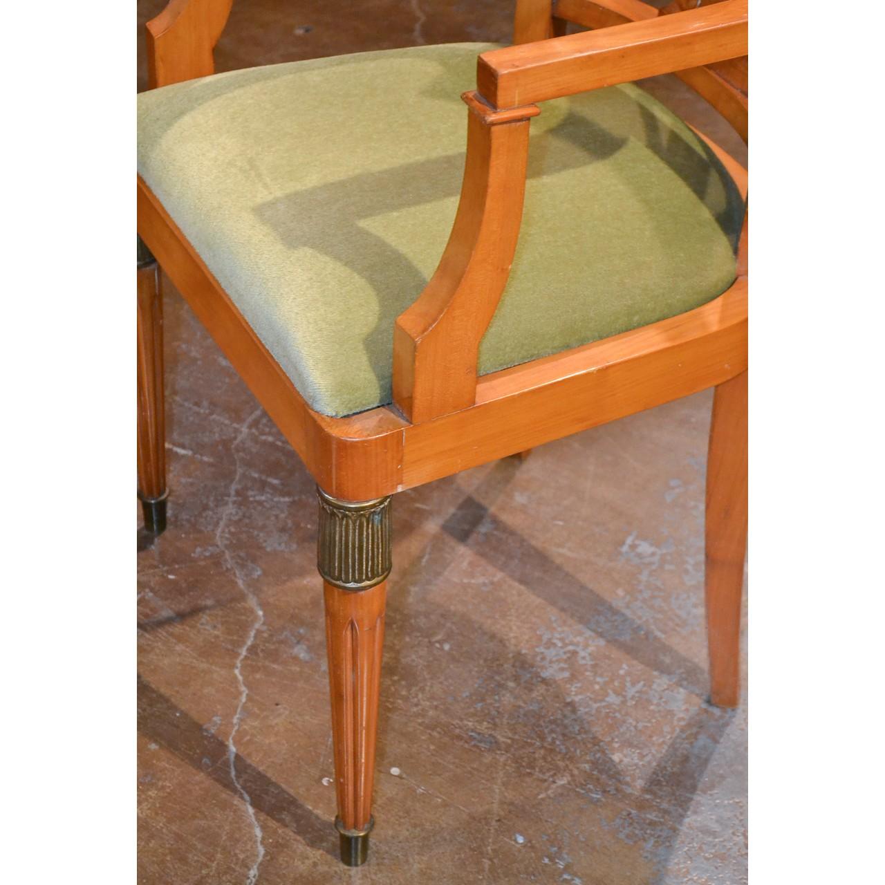 Hand-Crafted Set of Six Austrian Biedermeier Dining Chairs