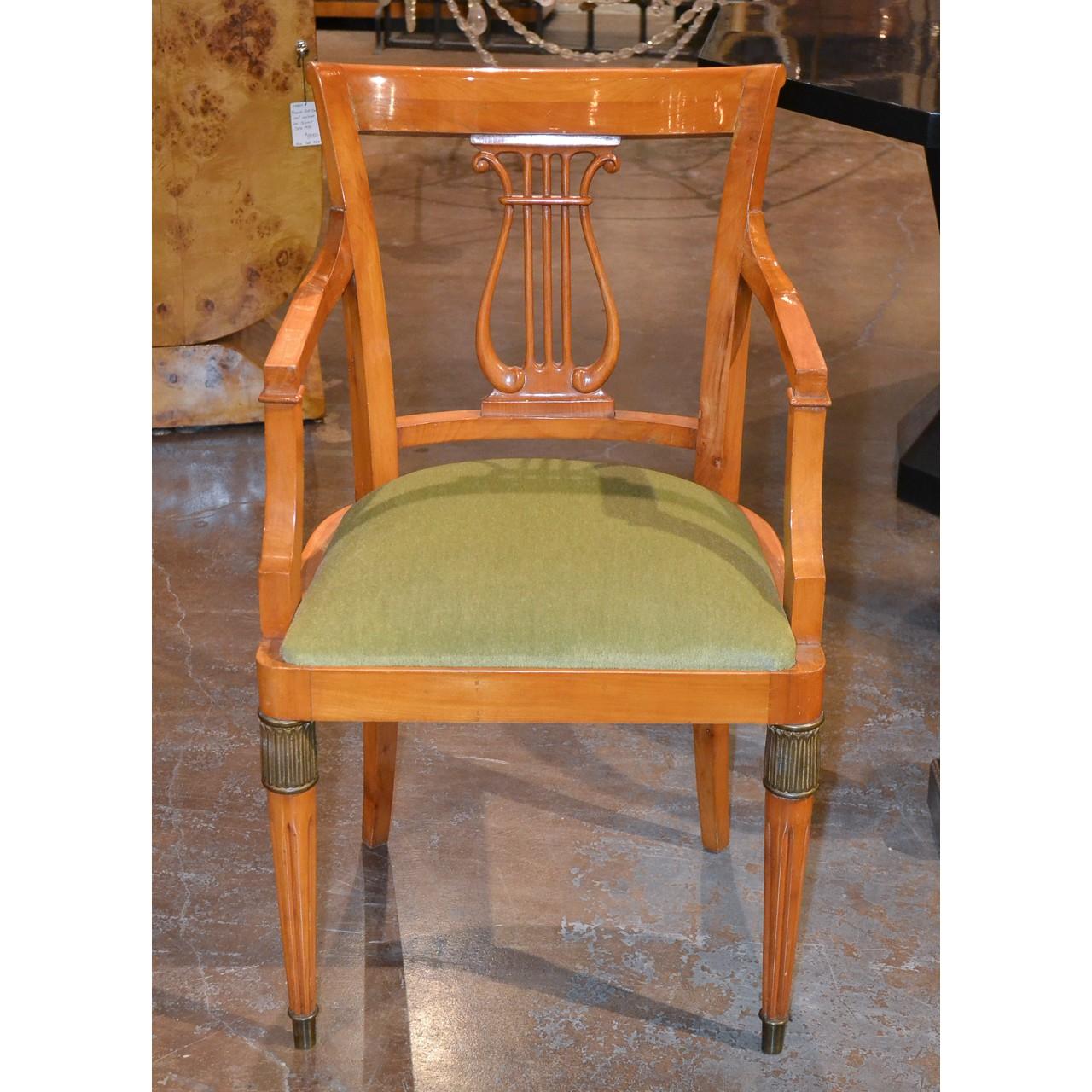 Set of Six Austrian Biedermeier Dining Chairs In Good Condition In Dallas, TX