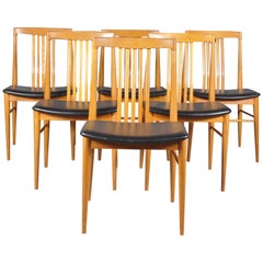Set of Six Austrian Mid-Century Modern Wiesner Hager Chairs, 1960s
