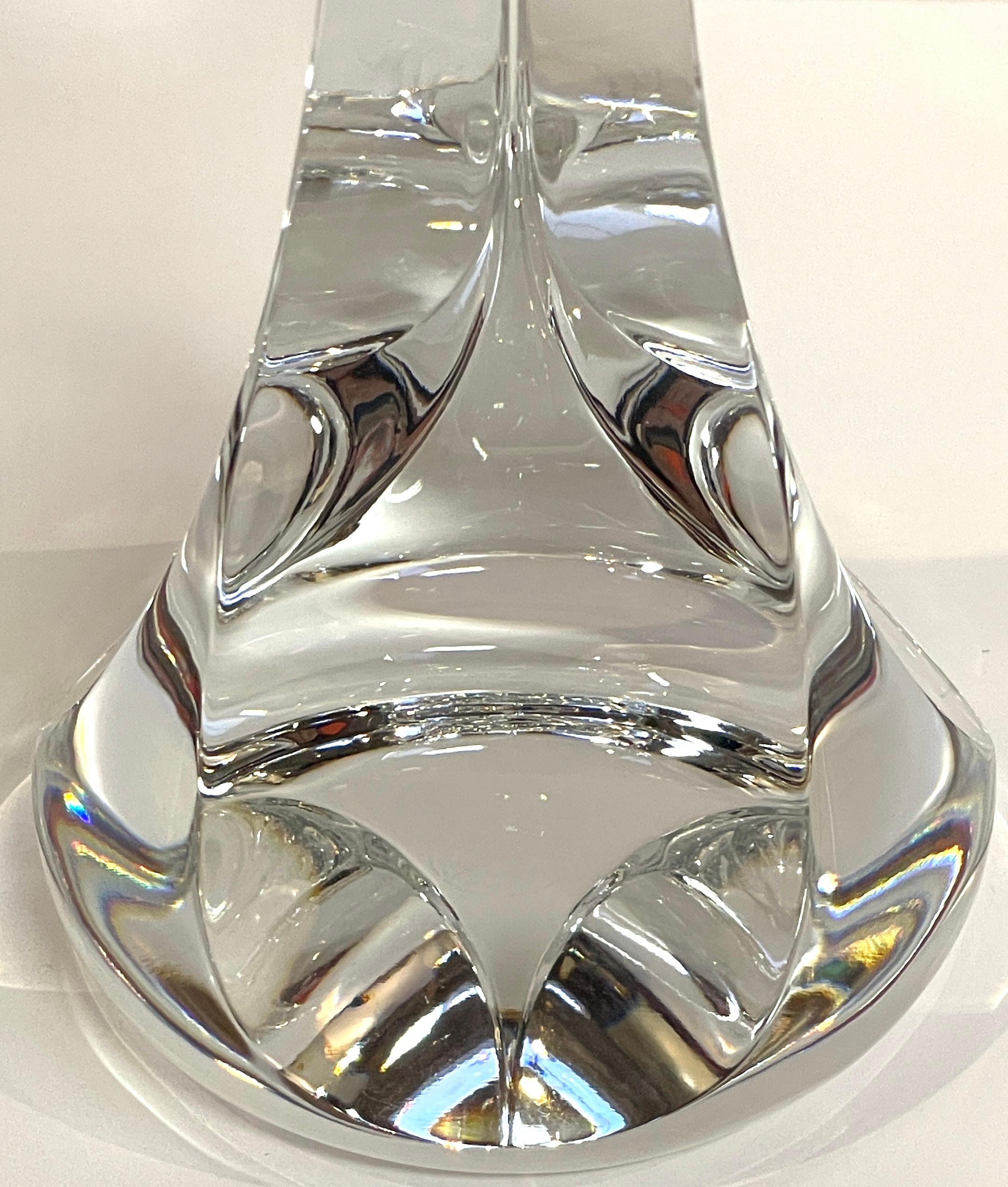 20ième siècle Ensemble de six gobelets en cristal de Baccarat 'Neptune' de 9,25 pouces, probablement une commande spéciale  en vente