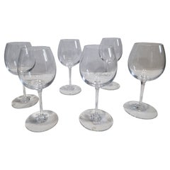 Set Of Six Baccarat Crystal "Oenologie"  Bourgogne Tasting Glasses, France, 2018