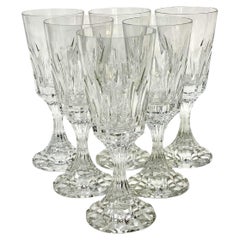 Set of Six Baccarat Crystal Wine Glasses