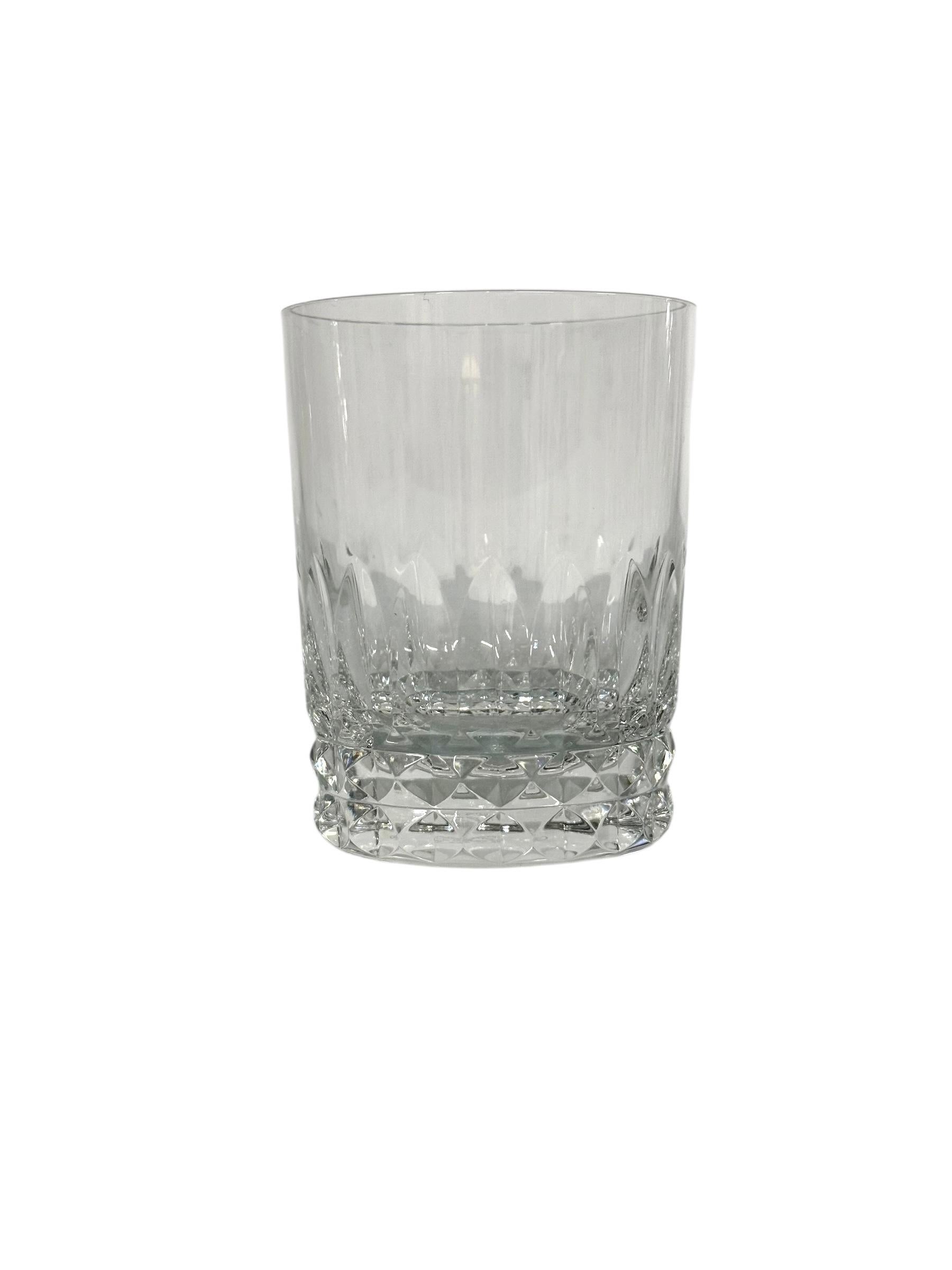 This exquisite set of six crystal tumblers is from the iconic “Harmonie” collection by Baccarat, one of the most prestigious French crystal manufacturers. Each glass is signed “Baccarat France” on the base, confirming its authenticity and