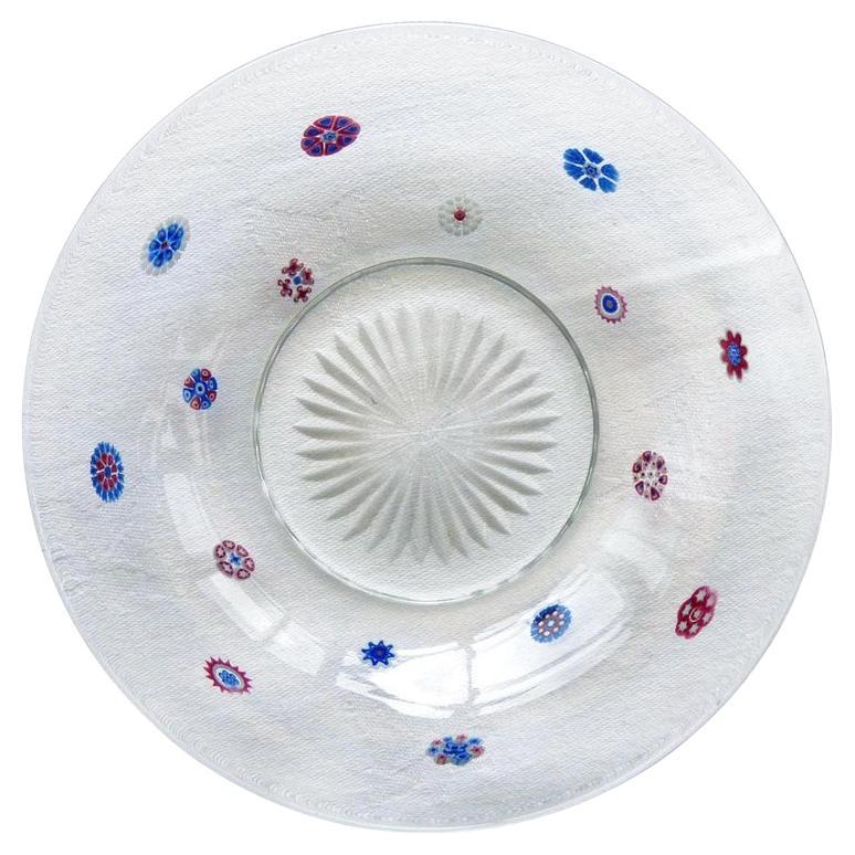 Set of Six Baccarat Millefiori Plates