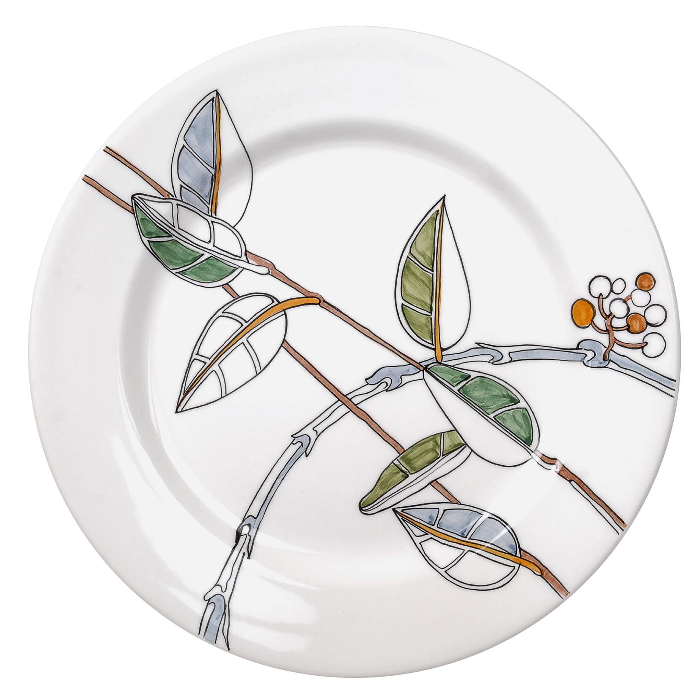 Ceramic Set of Six Bacche Dinner Plates