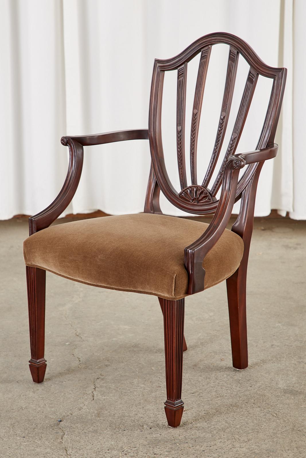 Set of Six Baker Charleston Collection Mahogany Dining Chairs 3