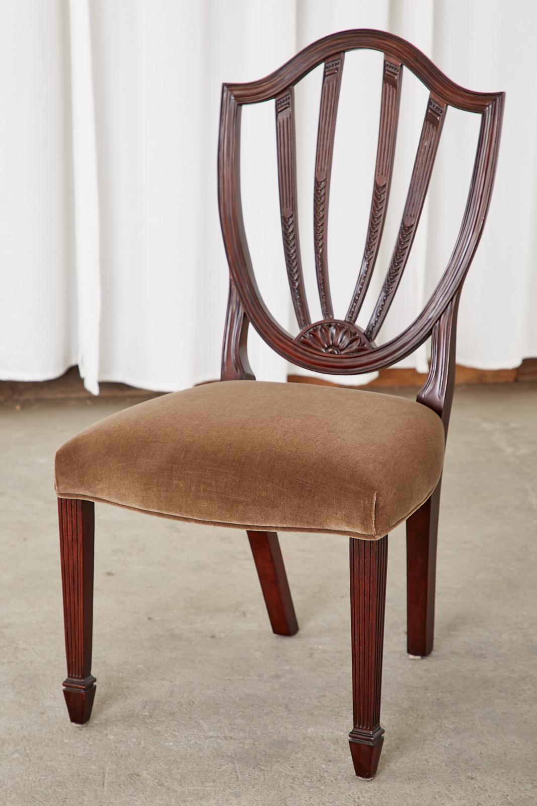 Set of Six Baker Charleston Collection Mahogany Dining Chairs 4