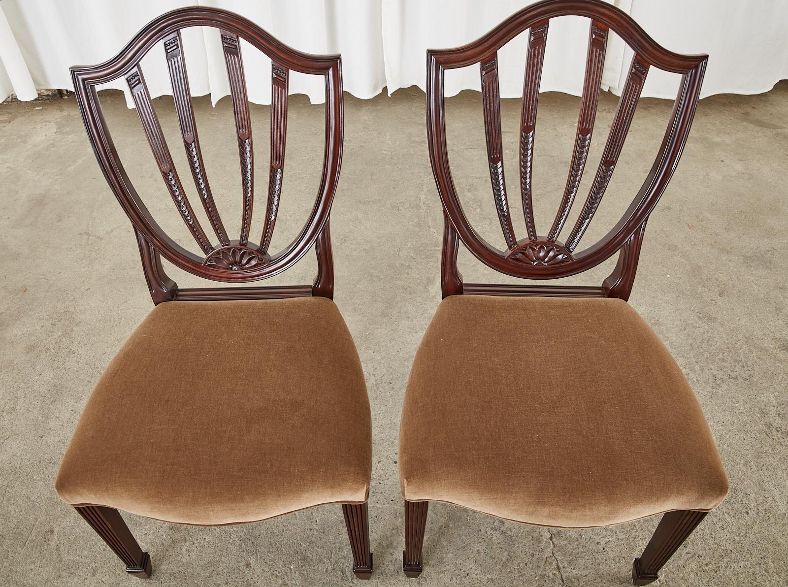 20th Century Set of Six Baker Charleston Collection Mahogany Dining Chairs